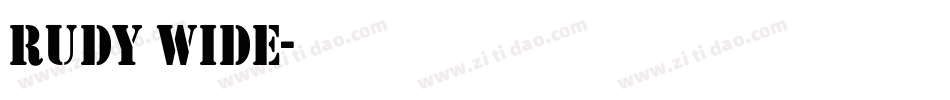 Rudy Wide字体转换